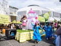 Parade cartoons and comics at Royal Sydney Easter show.